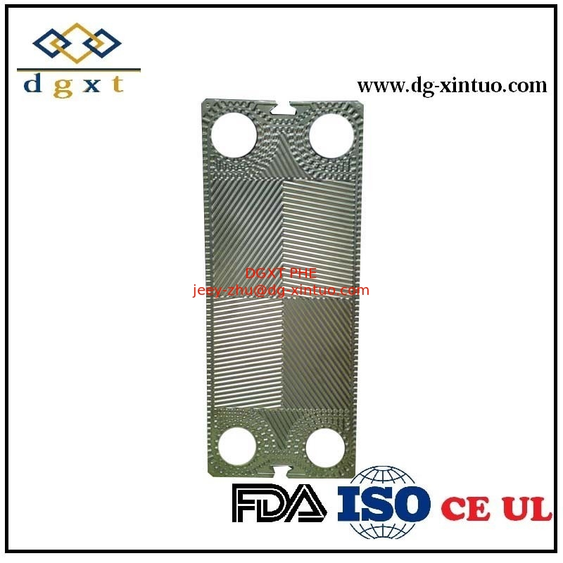 Custom 100% replacement Tranter Gx26 Heat Exchanger Plate for Tranter Gasket Plate Heat Exchanger