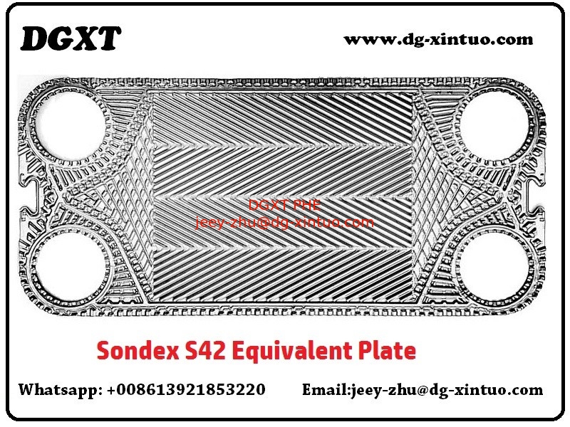 Supply Sondex Plate Replacement Plate S41/S41A/S42 Gasket Plate Heat Exchanger Stainless Steel/titanium Plate