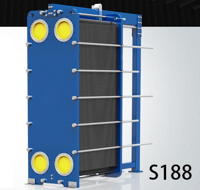 Sondex S41 / S41A / S42 / S62 / S62ae / S62ty / S63 / S79 / S86 / S86se / S87 / S110 / S110se (DN 150) EPDM Gasket Titanium Plate Heat Exchanger 1450*608mm