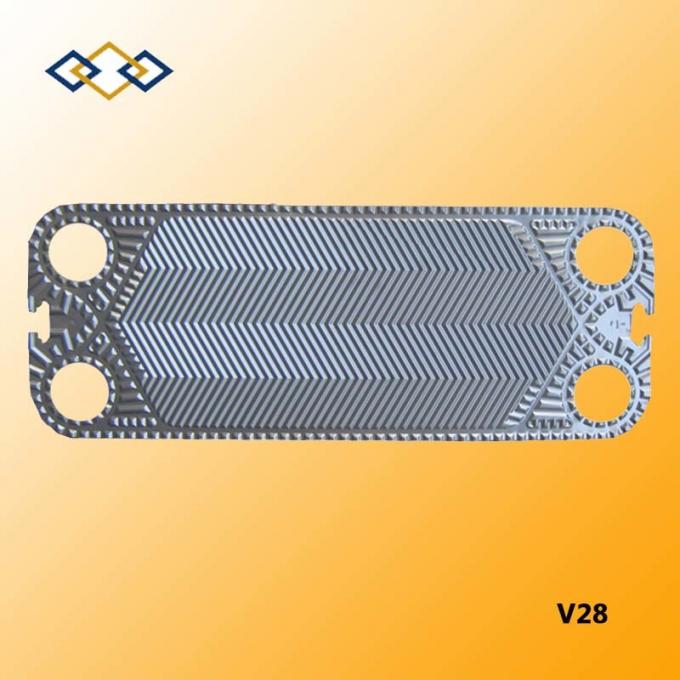 Supply Vicarb V28-0.6mm-SS316L Equel Plate for Plate Heat Exchanger
