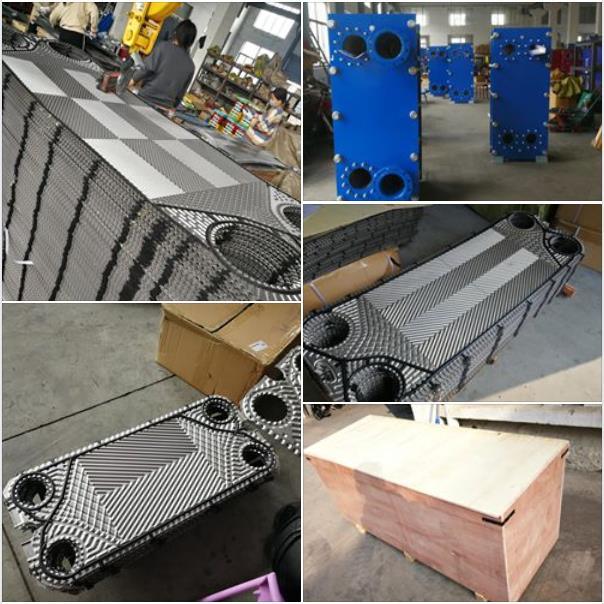 Plate Heat Exchanger for Heating and Cooling Concentrated Sulfuric Acid, Plate Heat Exchanger for Cooling and Heating of Chlorine Solution