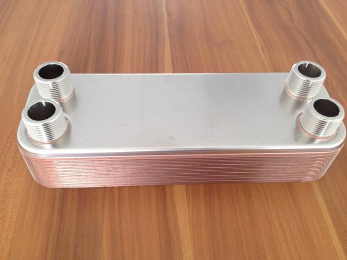 AISI 316 Plates Copper Brazed Plate Heat Exchanger 1