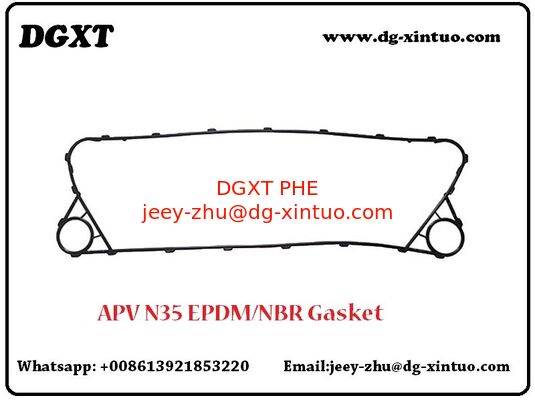 Oil Cooler APV type N35 Gasket, glue type, NBR-P Rubber Seals For APV Heat exchanger