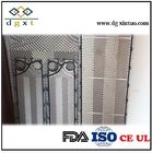 PHE Equivalent Stainless Steel AISI 316/Titanium Plate Ht/Lt 0.5/0.6mm Corrugated Plate Heat Exchanger TL50PP Plate