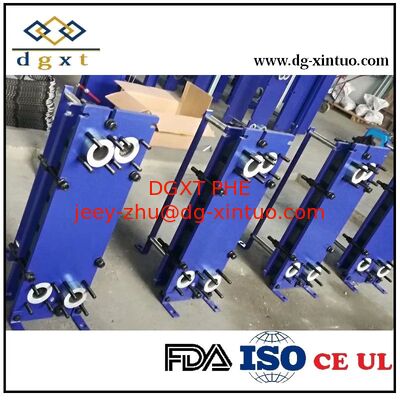 China Titanium/0.6 1.6 bar Plate S64 heat exchanger And Frame Heat Exchanger For Seawater Salt Water Cooling