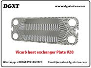 100% Perfect Replacement Heat Exchanger Plate For Vicarb V28 Gasket Frame Heat Exchanger
