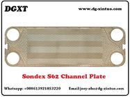 S62/S63 Heat Exchanger Heating and Cooling Plate transition Stainless Steel/TI plate of Sondex Plate Heat Exchanger