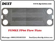 100% Replacement Funke plate type heat exchanger parts Corrosion resistance FP60 Plate for Plate Heat Exchanger