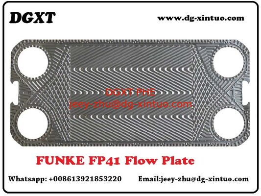 Funke Moddel Fp04, Fp08, Fp10, Fp14, Fp20, Fp16, Fp22, Fp205, Fp31, Fp40, Fp50, Fp41, Fp60, Fp80 Heat Exchanger Plate