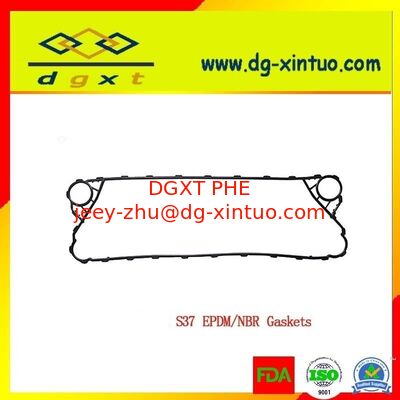 Custom DGXT S38 Equivalent EPDM Glue Type Heat Exchanger Gasket For Plate Heat Exchanger