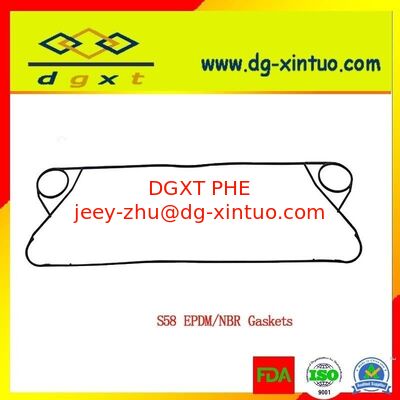 custom factory Epdm Gaskets For Sondex S121 Plate Heat Exchanger