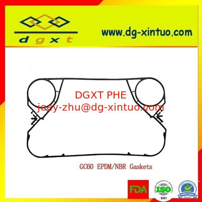 Heat Exchanger replacement GC54 EPDM Gaskets For Plate Heat Exchanger
