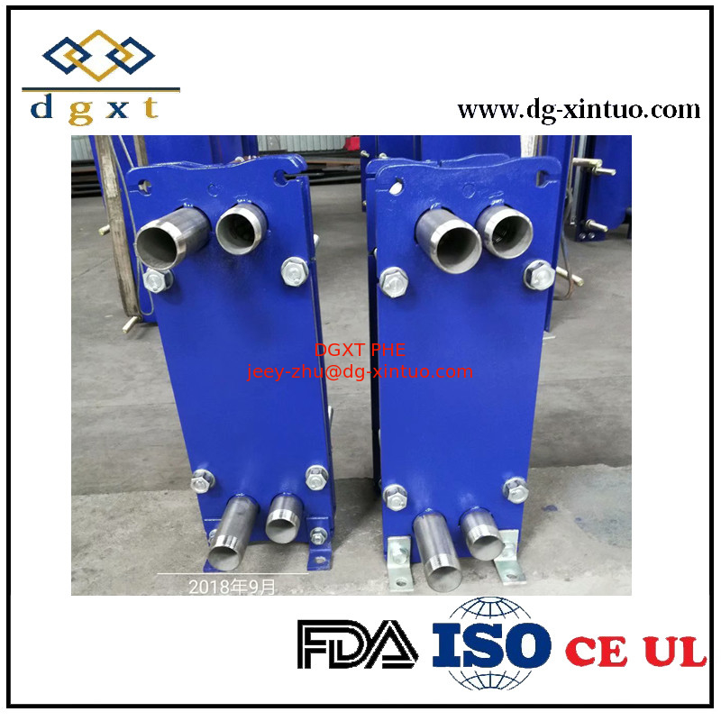 Blue ColorStainless steel Gasket Plate And Frame Heat Exchanger For industry Boiler Pump Heating and Cooli