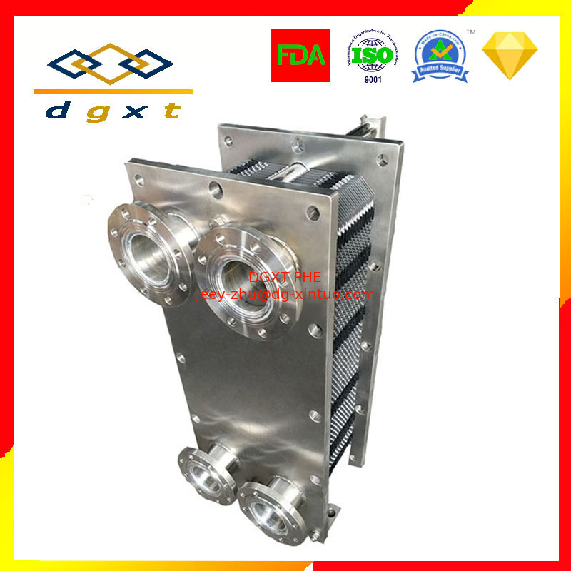 Stainless Steel Plate Heat Exchanger for Juice Heating and Cooling, Plate Heat Exchanger for Fruit Pulp Heating