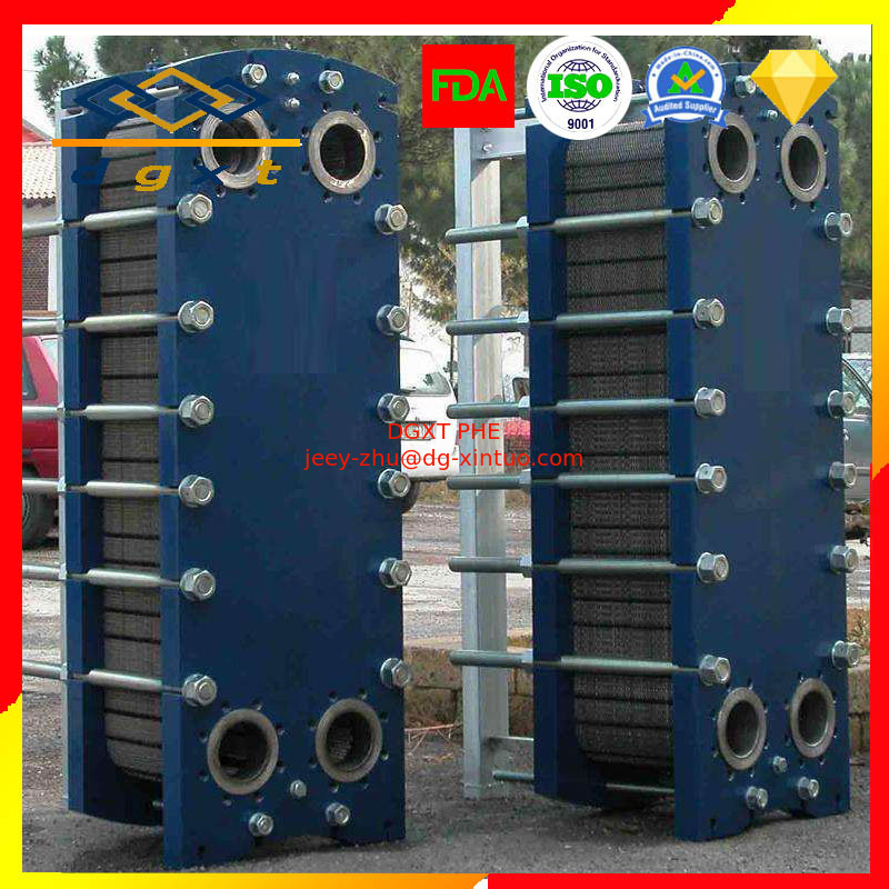 Concentrated Sulfuric Acid Used Viton G Gasket Hastelloy C276 Plate Heat Exchanger for Heating and Cooling