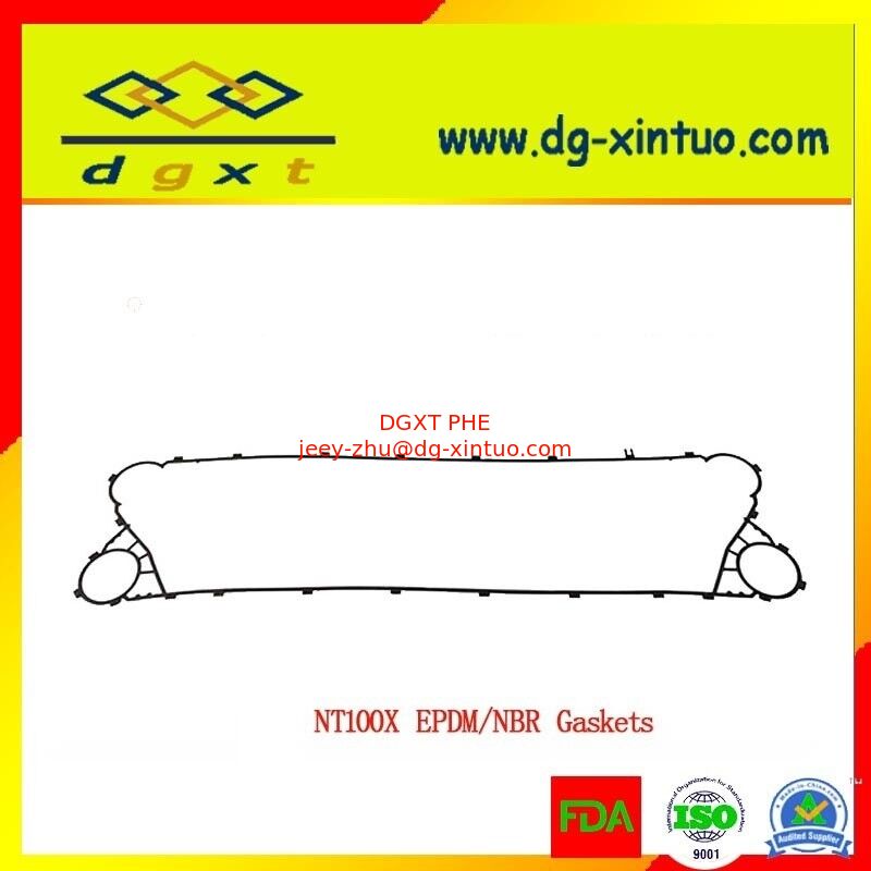Corrosion NBR Unilateral, adhesive, snap, snap Gaskets for Gea Nt100t/Nt100m/Nt100X Plate Heat Exchanger
