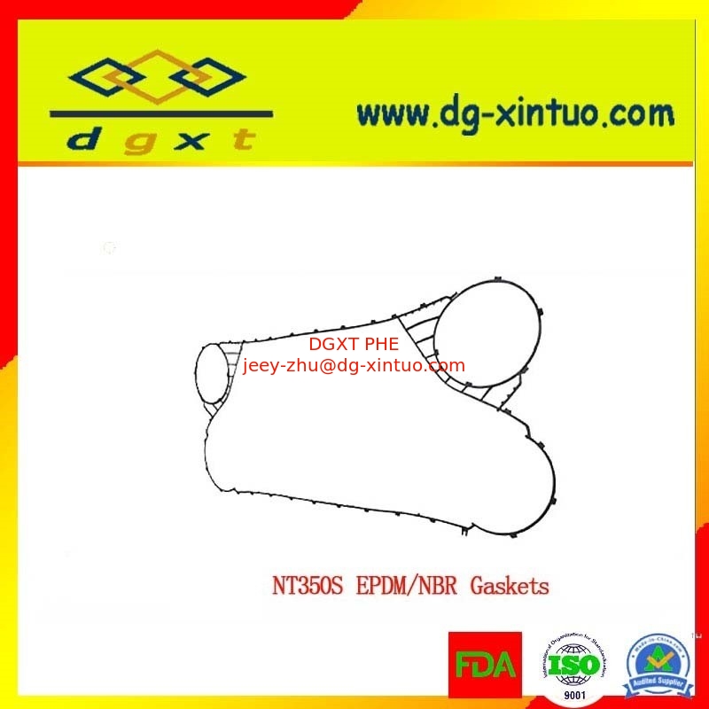Nt350s Plate Heat Exchanger EPDM Gasket For Plate Heat exchanger