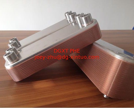 Brazed Plate Heat Exchanger with Corrugated Plates in AISI 316 plate type heat exchanger parts