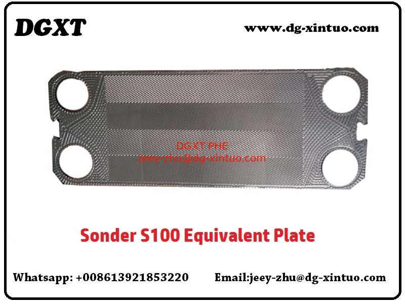 S100 fishbone SS316 Heat Exchanger Plate For Sondex Plate Heat Exchanger