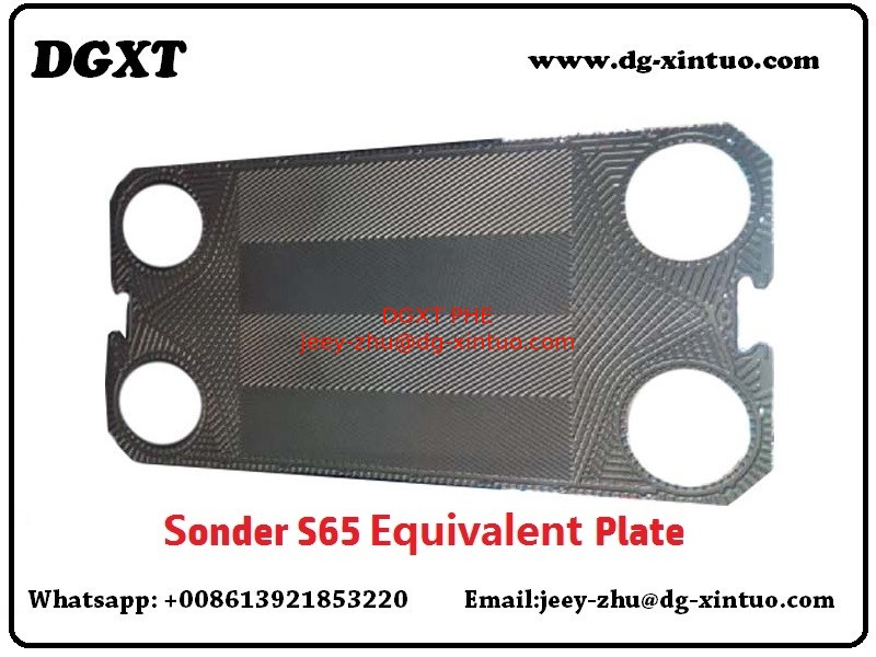 S65 fishbone SS316 Heat Exchanger titanium Plate For Sondex Plate Heat Exchanger