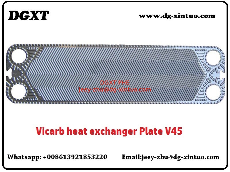 Plate Heat Exchanger Vicarb V4-0.5mm-Ssi316L Flow Plate For Parallel Plate Heat Exchanger