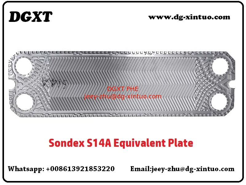 Sondex Stainless Steel/Titanium Plates Of The Danfoss S14 Gasket Heat Exchanger