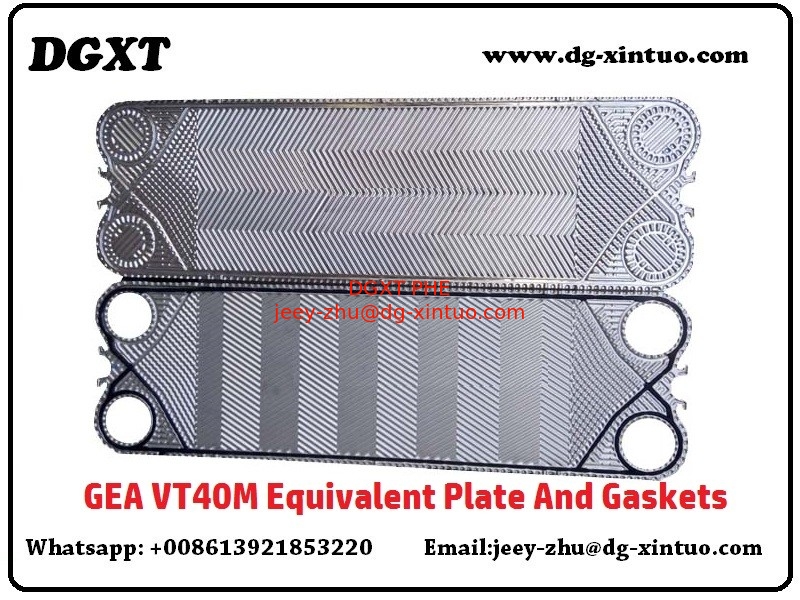 Custom Steel Stainless Diagonal Flow Plate for Gea VT40/VT40M Gasket Heat Exchanger