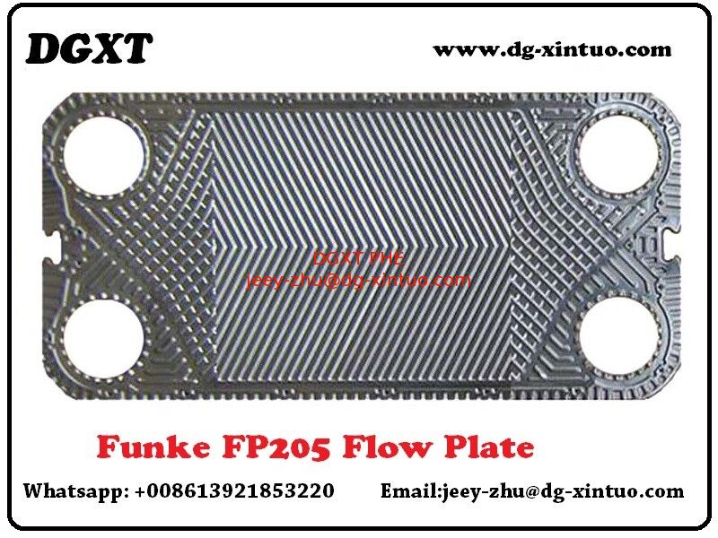 Fp04, Fp08, Fp10, Fp14, Fp20, Fp16, Fp22, Fp205, Fp31, Fp40, Fp50, Fp41, Fp60, Fp80 Gasketed Funke Heat Exchaner Plate